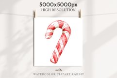 Christmas Lollipop Sugar Candy Cane Sweets Clipart PNG Product Image 3