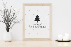 Merry Christmas wall decor, Winter poster, Christmas tree Product Image 2