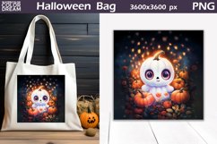 Cute Ghost Halloween Bag | Halloween Bag Sublimation Design Product Image 1