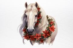 Christmas Horses Clipart PNG Product Image 2
