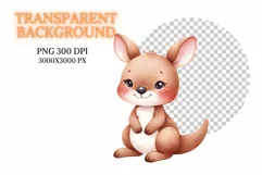 Cute Woodland Animals Watercolor Clipart Product Image 2