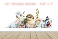 Watercolor flower &amp; butterflies 16oz Libby Glass Can Product Image 2