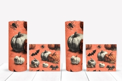 Vintage Halloween Bats Tumbler, Halloween Tumbler Design Product Image 2