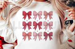 Cute Cartoon Bows With Hearts Vector Illustration Graphic Product Image 2