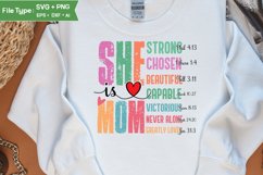 She Is Mom SVG | Mother Day PNG | Happy Mother&#039;s Day SVG Product Image 2