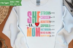 She Is Mom SVG | Mother Day PNG | Happy Mother's Day SVG Product Image 2