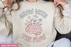 Grow with the flow PNG,Groovy Mental Health PNG Product Image 3