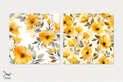 Floral digital paper, background clipart Product Image 2