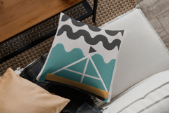 Minimalist Sailboat Waves Three Size Embroidery Design Product Image 2