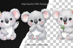 15 Bundle Watercolor Baby Koala Animal Sleeping Kids Cartoon Product Image 2