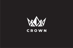 Abstract Crown Logo Design Vector Template Product Image 1