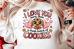 I love you more than a fresh batch of cookies Sublimation Product Image 2