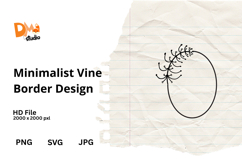 Minimalist Vine Border Design Product Image 1