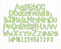 Strawberry Doodle Letters| Sublimation Alpha Pack Product Image 6