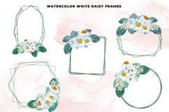 Watercolor Daisy Green Frames Product Image 2