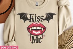 Kiss me PNG, Pop Art Valentine Day Clipart PNG Product Image 3