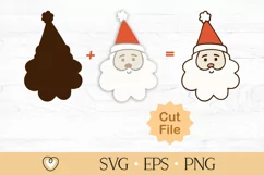 Santa svg, Santa Claus svg, Santa Face svg, Christmas Product Image 2
