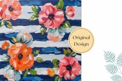 Watercolor Flowers Pillow Case Design, Floral Pillow PNG Product Image 2