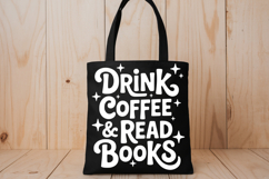 Drink Coffee And Read Books PNG and SVG 10 Colors/Variations Product Image 3