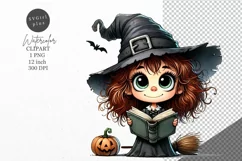 Halloween clipart, Witch clipart, Autumn clipart Product Image 1