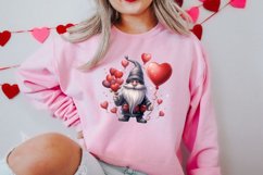 Black Gnome Valentines Day Clipart, Valentines Clipart Product Image 2