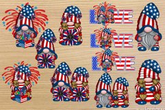 Patriotic gnome Love July 4th Sublimation Patriotic bundle Product Image 2