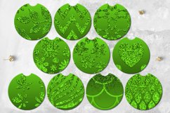 St. Patrick&#039;s day 28 car coaster &amp; key chain glitter designs Product Image 2