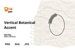 Vertical Botanical Accent Product Image 1