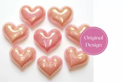 3D Hearts Tumbler Sublimation, Valentine's Day Sublimation Product Image 2