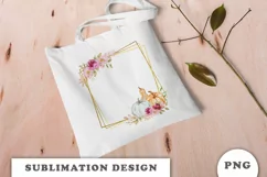 Watercolor Autumn Gold frame png Product Image 2