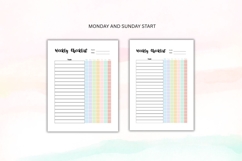 Weekly Checklist Planner A4 US Letter Canva Template Product Image 2