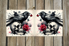 Gothic Halloween | 4 skulls Sublimation Mug designs PLUS Product Image 2