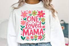 One loved Mama Svg Design | Svg Files for Cricut | Shirt Svg Product Image 1