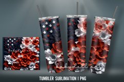 Patrotic 20 oz Tumbler Wrap | Tumbler Wrap Sublimation Desig Product Image 2