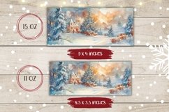 Winter Forest Mug Design, Winter Mug Sublimation Product Image 2