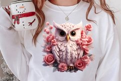Christmas Owl Clipart, Christmas Owl Clipart, Christmas Owl Product Image 2