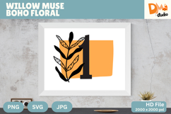 Willow Muse Boho Floral Monogram Product Image 1