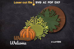 Thanksgiving Welcome SVG laser cut files for Glowforge Product Image 3
