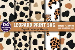Leopard print Digital Background Paper Bundle PNG Product Image 3