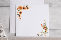 Floral autumn wreats clipart Product Image 2