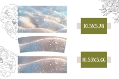 White Glitter Tumbler Wrap, Glitter 40 Oz Tumbler Template Product Image 2