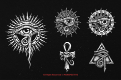 10 Bundle Dark Art Horus Eye illuminati One Eye Watcher Product Image 3