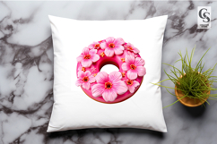 Pink Hibiscus Flower Clipart Sublimation PNG Product Image 2