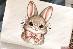 Retro Easter Bunny Sublimation Design, Retro Easter Bunny Product Image 2