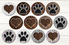 Pets love | Sublimation Round earring design bundle, PNG Product Image 2
