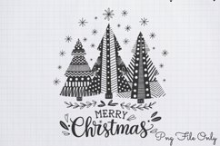 Black White Plaid Christmas PNG Product Image 1