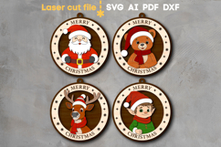 Christmas Signs Bundle SVG laser cut files for Glowforge Product Image 2
