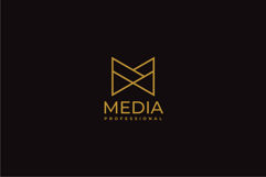 Media Letter M Logo Design Vector Template Product Image 2