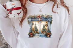 Christmas Window Sublimation Clipart, Christmas Window Product Image 2