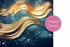 Abstract Tumbler Wrap Design, Glitter Tumbler Sublimation Product Image 2